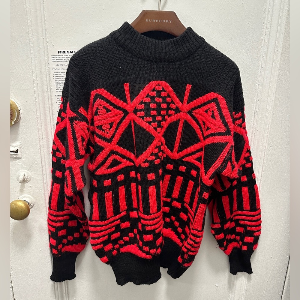 Vintage Ski Sweater - Ossi - Size Small - 100% Wool